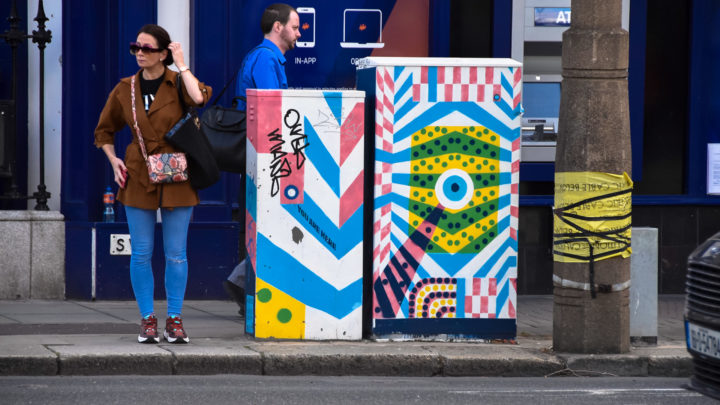 Dublino, le cabine technicolor