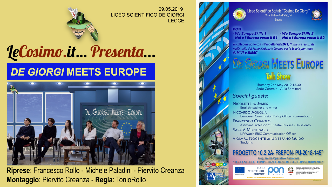 De Giorgi Meets Europe, il talk show