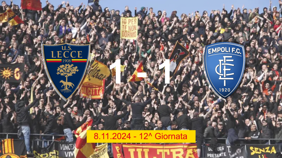 Lecce – Empoli. Si dovrebbe cambiare musica