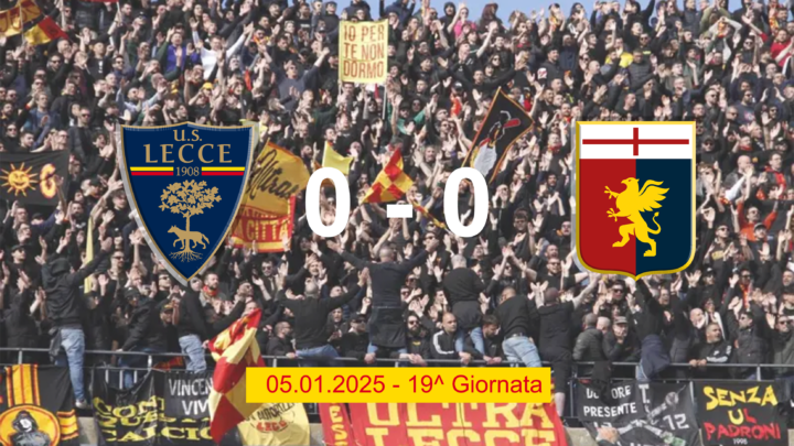 Lecce – Genoa. Due punti… in coda